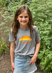 Knoxville Mountains on Grey Short Sleeve - Youth