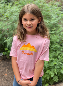 Knoxville Mountains on Pink Short Sleeve - Youth