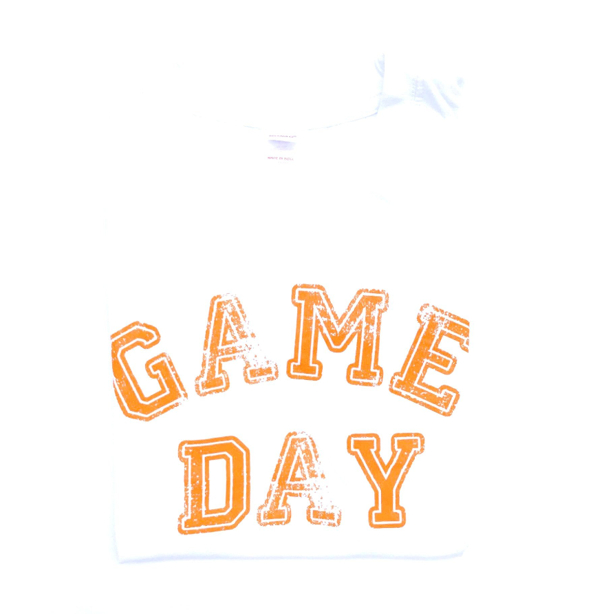Game Day on White Short Sleeve - Adult