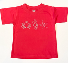 Beach Trio Shirt on Pink Short Sleeve