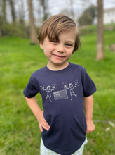 Firework Boy on Navy Short Sleeve