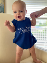 Firework Boy on Baby Bubble in Navy