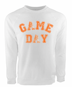 Game Day on White Next Level Fleece Sweatshirt - Adult