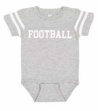 FOOTBALL on Orange Ringer Onesie