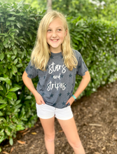 Stars and Stripes on Navy Stars Short Sleeve