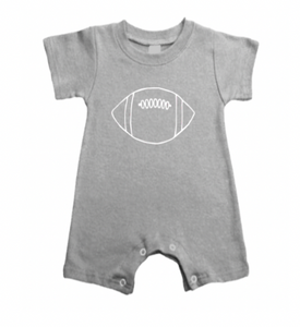 Football Sketch Grey Romper