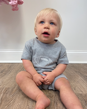 Football Sketch Grey Romper