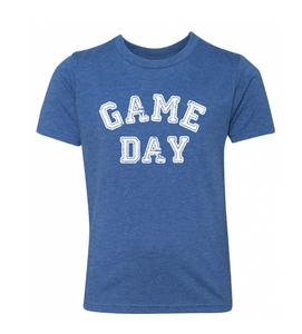 Game Day on Royal Blue with White - Youth