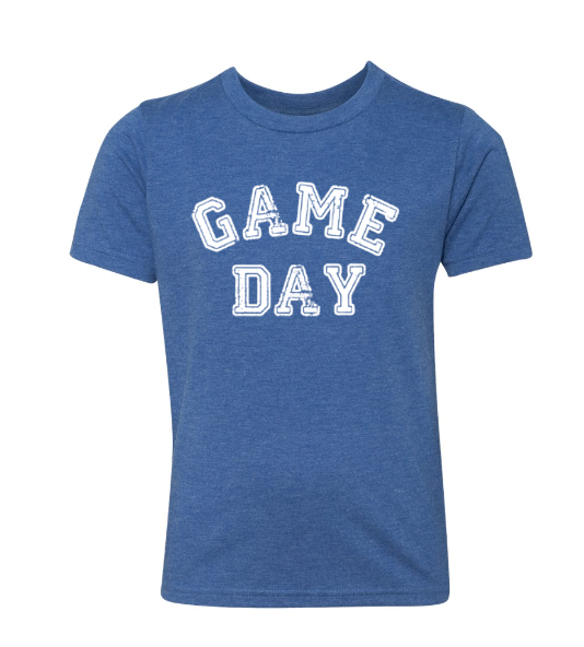 Game Day on Royal Blue with White - Youth