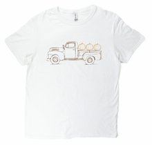 Vintage Pumpkin Truck on White Short Sleeve