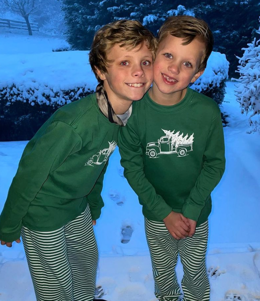 Christmas Truck 2 Piece Set- Green