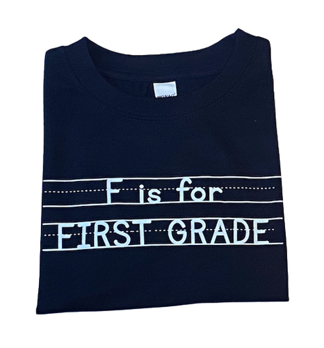 F is for First Grade on Navy