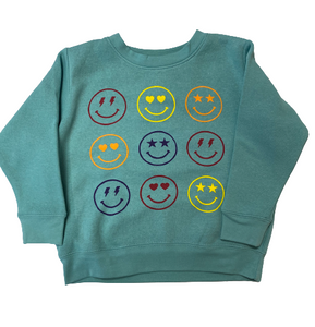 Smiley Sweatshirt- Youth