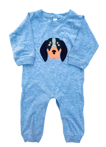 Hound Dog Grey Long Sleeve Romper