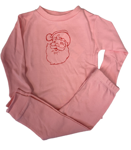 Santa on Pink 2 Piece Set