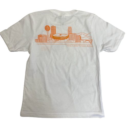 Thompson Boling  on White Short Sleeve Shirt