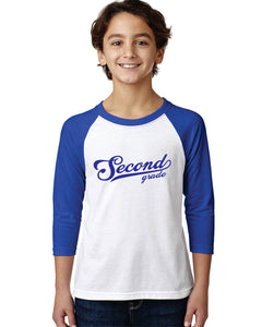 Second Grade Blue Raglan