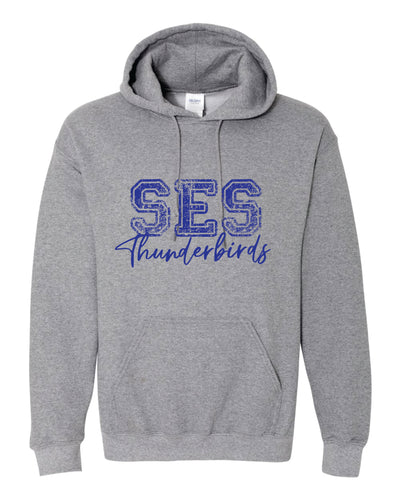 Sequoyah SES Thunderbirds on Grey Hoodie