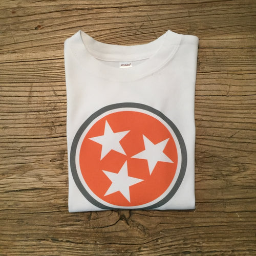 Tri Star Long Sleeve Shirt — bright and durable children's clothes, with love from Tennessee!
