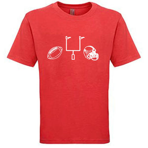 Football Gear on Red — bright and durable children's clothes, with love from Tennessee!