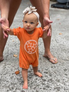 Tri Star Ruffle Romper