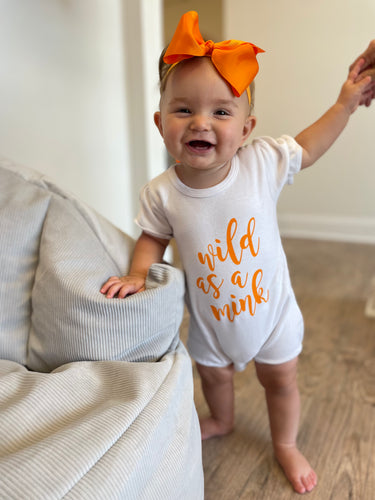 Wild as a Mink White Ruffle Romper