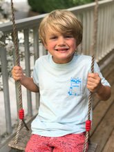ABC tee on Navy — bright and durable children's clothes, with love from Tennessee!