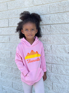Knoxville Mountains Pink Hoodie- Youth