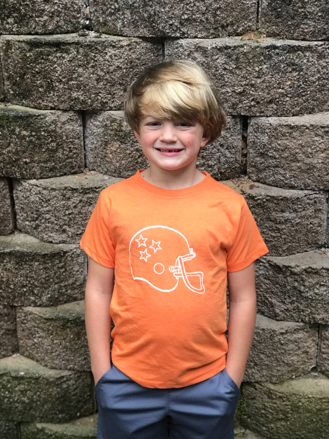 Helmet on Orange