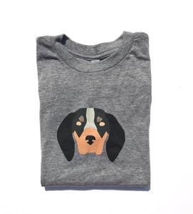 New Hound Dog on Charcoal — bright and durable children's clothes, with love from Tennessee!