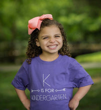 K is for Kindergarten on Purple