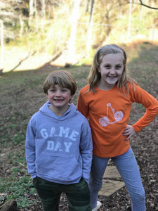 Game Day Hoodie on Grey - Youth