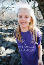 K is for Kindergarten on Purple