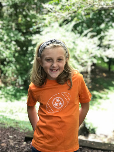 Football Tri Star on Orange