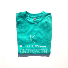 K is for Kindergarten on Tahiti Blue